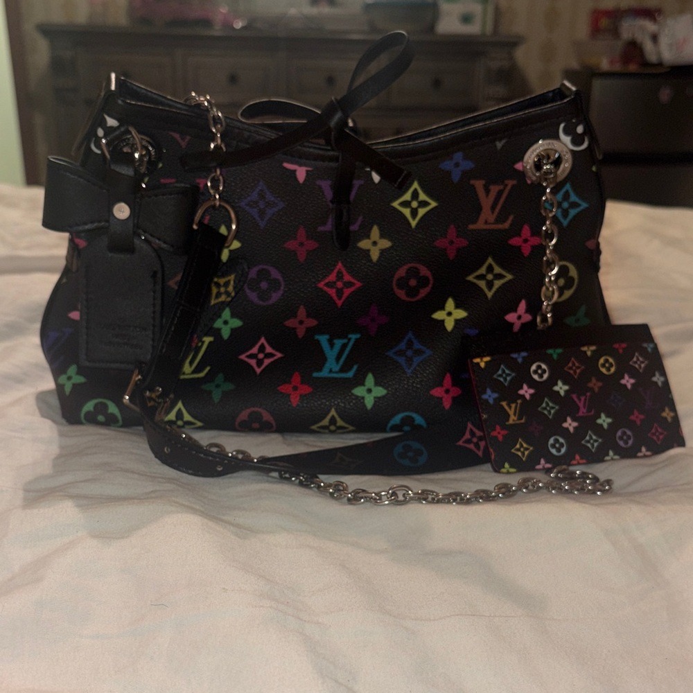 Louis Vuitton Black Multicolor Monogram Shoulder Bag